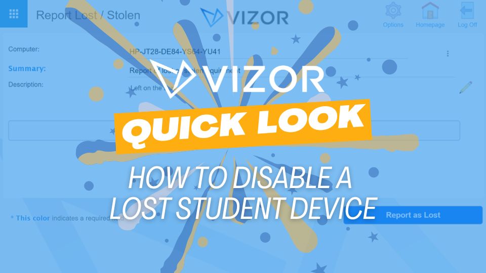 How to disable a lost student device thumbnail