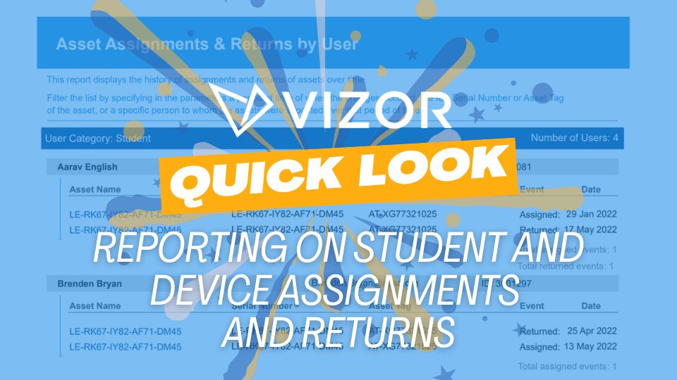 Reporting on Student and Device assignments and returns thumbnail